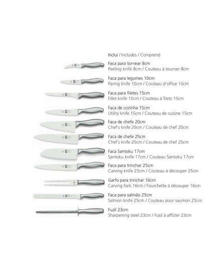 ICEL Absolute Steel Chefs Aktenkoffer-11 Stück | ICEL | Mimocook