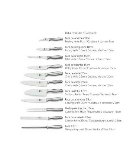 Mala para Chef com 11 Peças-Absolute Steel ICEL - Mimocook