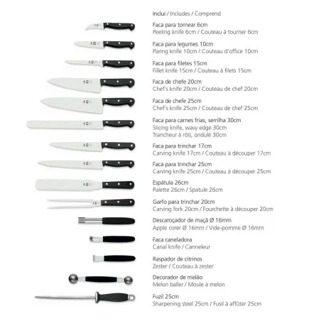 ICEL Technik Chefs attache case 15 pieces - Mimocook