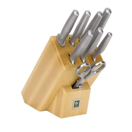 Bloco de Facas com 8 peças-Platina ICEL - Mimocook