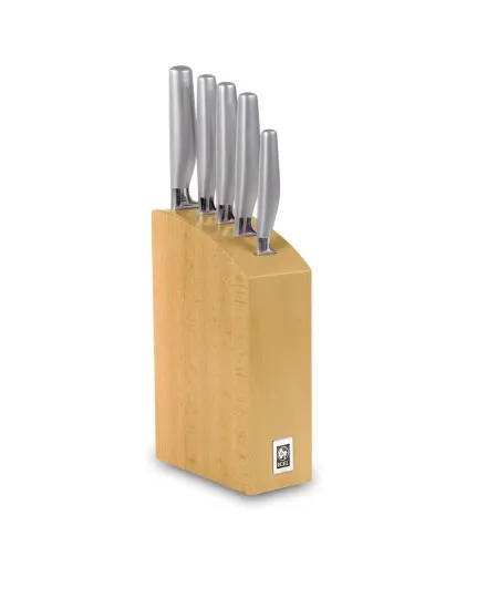 Bloco de Facas com 5 peças-Platina ICEL - Mimocook