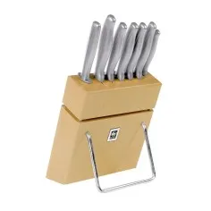 Bloco de Facas com 7 peças-Absolute Steel ICEL - Mimocook