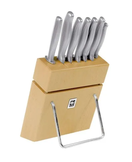 Bloco de Facas com 7 peças-Absolute Steel ICEL - Mimocook