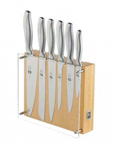 ICEL Absolute Steel 6 pieces knife blocks - Mimocook