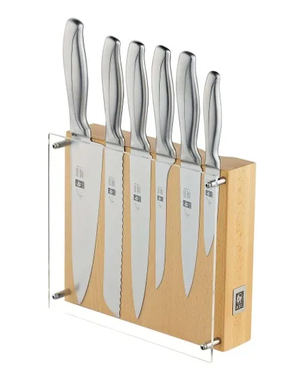 ICEL Absolute Steel 6 pieces knife blocks - Mimocook