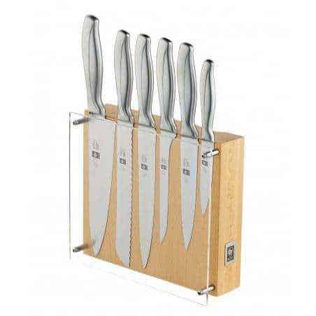 ICEL Absolute Steel 6 pieces knife blocks - Mimocook