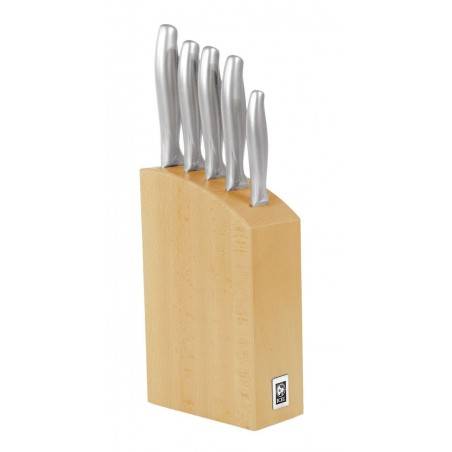ICEL Absolute Steel 5 pieces knife blocks - Mimocook