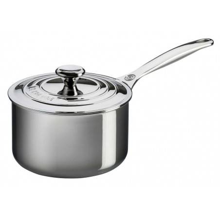 Le Creuset Signature Stainless Steel Saucepan with Lid - Mimocook