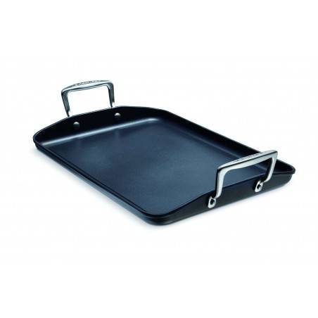 Le Creuset Toughened Non-Stick Flat Rectangular Grill - Mimocook