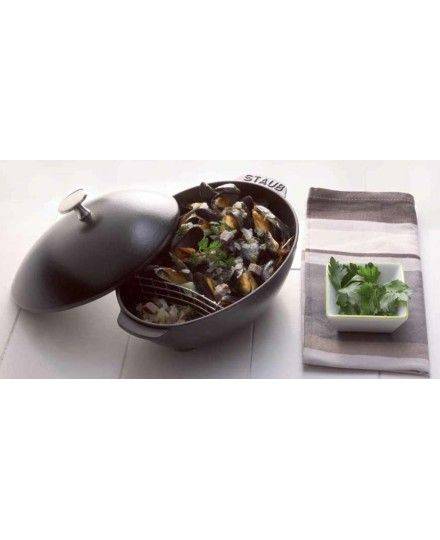 Staub Mussel Pot with Lid 25 cm | Staub | Mimocook