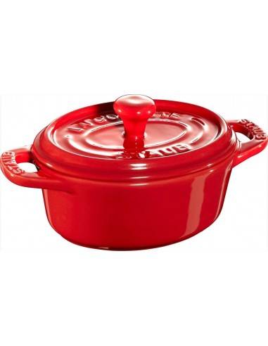 Staub Mini Ceramic oval Cocotte with Lid - Mimocook