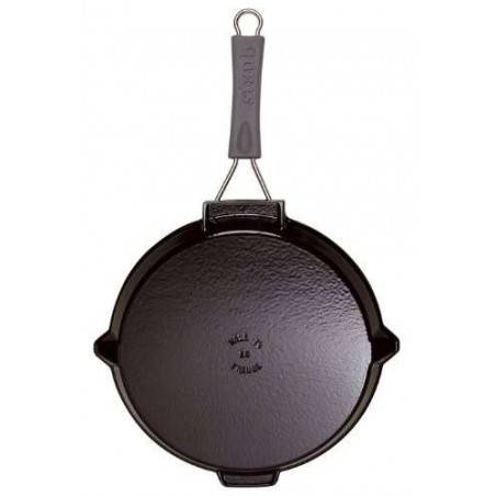 Staub Cast Iron Round Grill Pan with Flip Handle - Mimocook