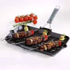 Grelhador rectangular 34x21cm com pega da Staub - Mimocook