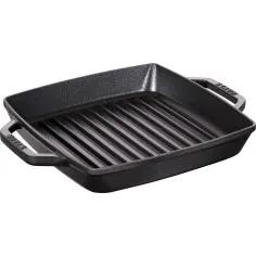 Grelhador quadrado 23cm com asas da Staub - Mimocook