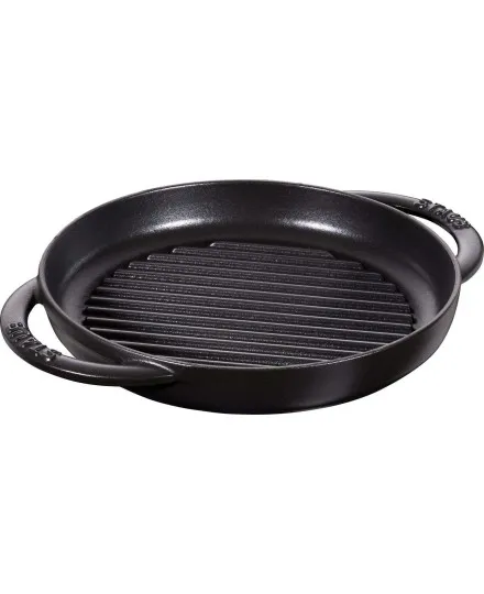 Staub Round Grill with two Handles 26 cm - Mimocook