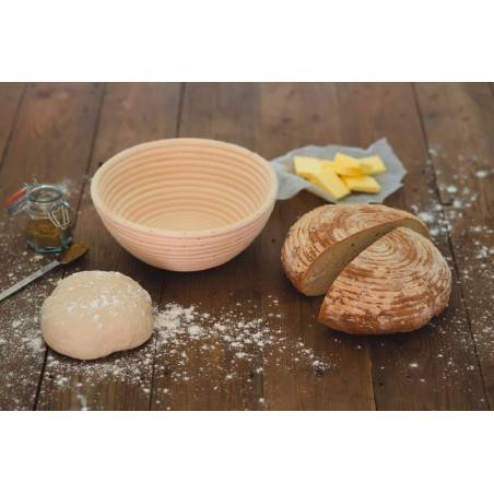 Kitchen Craft Home Made Round Loaf Proving Basket - Mimocook