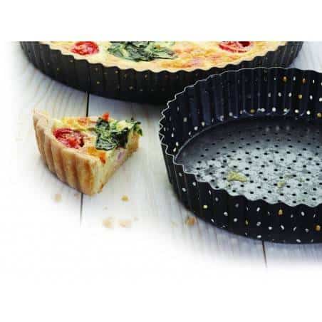 Kitchen Craft Master Class Crusty Bake Non-stick Fluted Round Quiche Tin - Mimocook