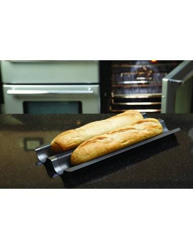 Kitchen Craft Master Class Crusty Bake Non-Stick Baguette Tray - Mimocook