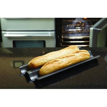 Kitchen Craft Master Class Crusty Bake Non-Stick Baguette Tray - Mimocook