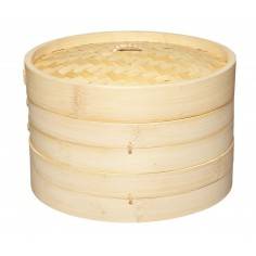 Kitchen Craft World of Flavours Oriental Large Two Tier Bamboo Steamer - Mimocook