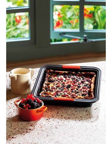 Le Creuset Toughened Antihaft-Backform Quadratische Kuchenform 23 cm - Mimocook