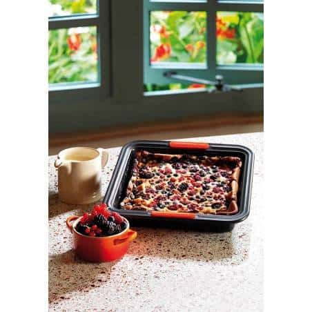 Le Creuset Toughened Antihaft-Backform Quadratische Kuchenform 23 cm - Mimocook