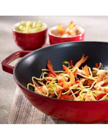 Staub Wok 30 cm Cast Iron - Mimocook