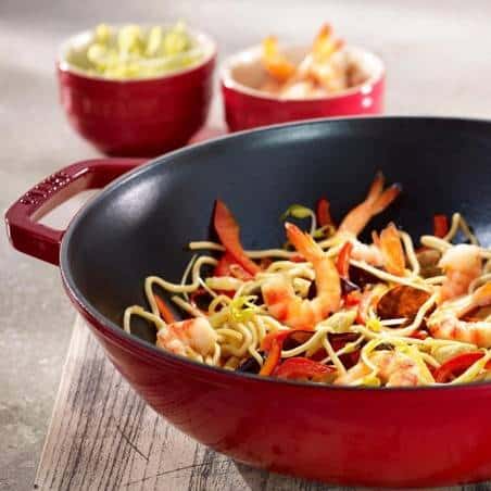 Staub Wok 30 cm Cast Iron - Mimocook