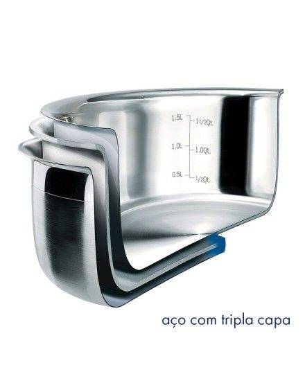  Cacerola alta con tapa de Acero Inoxidable Signature Le Creuset | Le Creuset | Mimocook