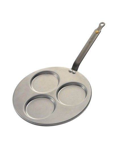 De Buyer Mineral B Element Dreifach-Blini-Pfanne | De Buyer | Mimocook