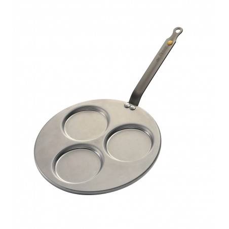 De Buyer Mineral B Element triple-blini pan - Mimocook