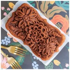 Nordic Ware Wildflower Loaf Pan 6 cups - Mimocook