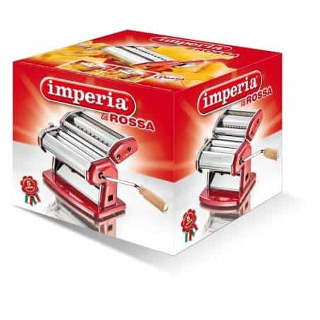 Imperia Italian 150mm Double Cutter Pasta Machine La Rossa - Mimocook