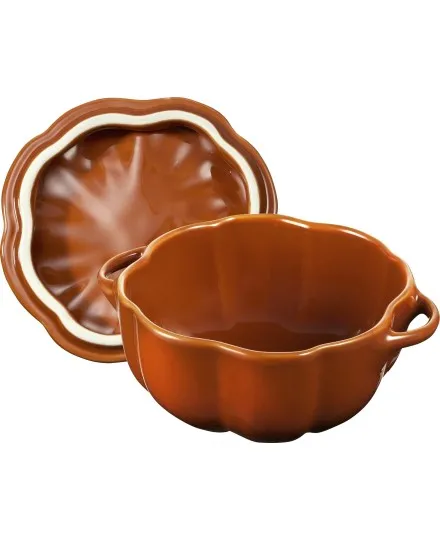 Staub orange ceramic pumpkin cocotte - Mimocook