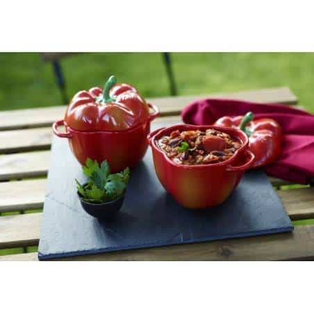 Cocotte pimento pequena de cerâmica da Staub - Mimocook