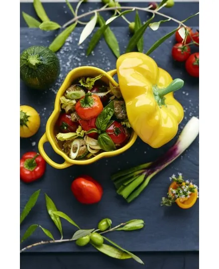 Staub ceramic petite pepper cocotte - Mimocook