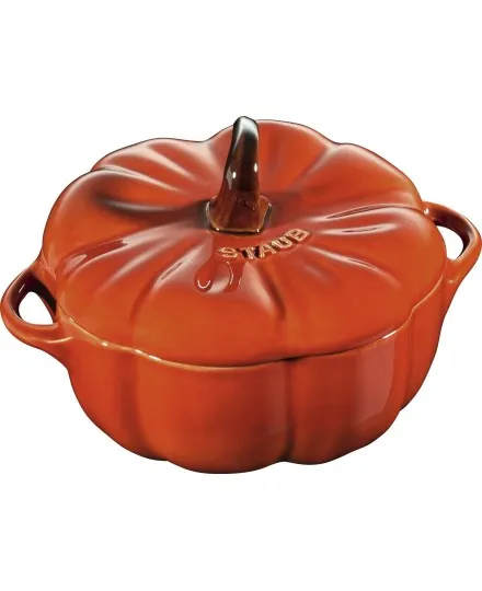 Staub orange ceramic pumpkin cocotte - Mimocook