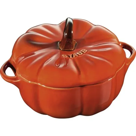 Cocotte abóbora laranja de cerâmica da Staub - Mimocook