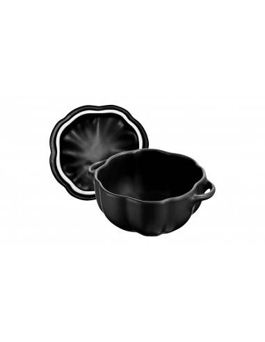 Staub black ceramic petite pumpkin cocotte - Mimocook