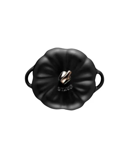 Staub black ceramic petite pumpkin cocotte - Mimocook