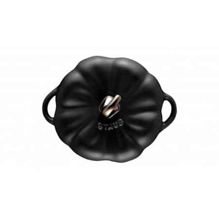 Staub black ceramic petite pumpkin cocotte - Mimocook