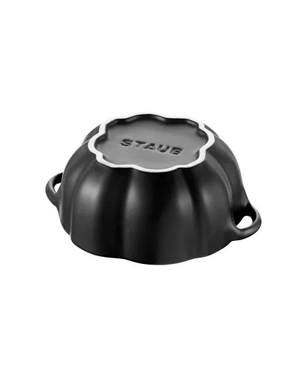 Staub black ceramic petite pumpkin cocotte - Mimocook