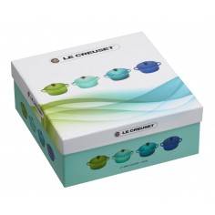 Le Creuset Set of 4 Mini Casserole Dishes blue green Ceramic - Mimocook