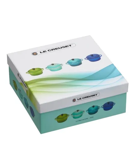 Le Creuset Set of 4 Mini Casserole Dishes blue green Ceramic - Mimocook