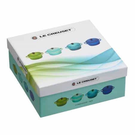 Le Creuset Set of 4 Mini Casserole Dishes blue green Ceramic - Mimocook