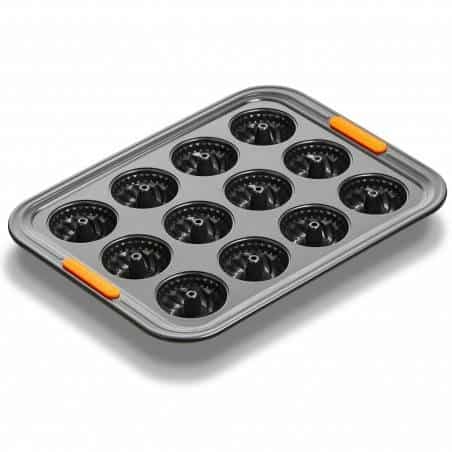 Le Creuset Toughened Non-Stick Bakeware 12 mini bundt Tray - Mimocook