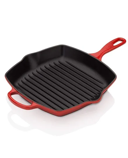 Le Creuset Square Skillet Grill Pan Enamelled Cast Iron 26cm - Mimocook