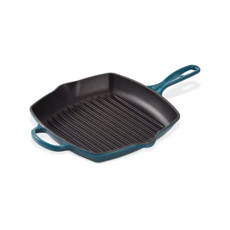 Le Creuset Quadratische Grillpfanne aus emailliertem Gusseisen 26cm - Mimocook