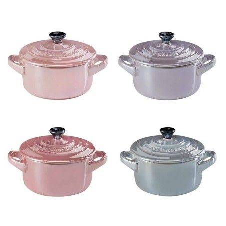 Le Creuset Set de 4 mini-cocottes camaïeu de roses Metallics en céramique | Le Creuset | Mimocook