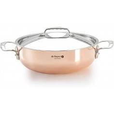 De Buyer Prima Matera sauté-pan with 2 handles and stainless steel lid